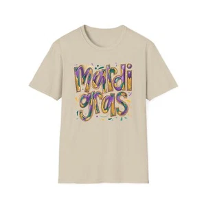 Mardi Gras T-Shirt, Softstyle Tee, Festival Clothing - Picture 1 of 17