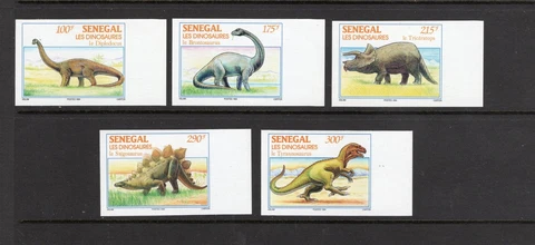 SENEGAL DINOSAURS #1133-7 IMPERF MINT NH 1994 Cover