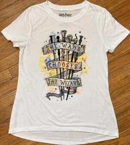 Harry Potter Gr. Small The Wand Chooses The Wizard weiß kurzärmeliges T-Shirt - Bild 1 von 6