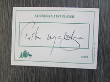 Peter McIntyre Australian Test Cricket Player Hand Signed Card