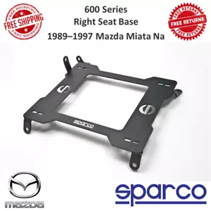 Sparco 600 Series Right Seat Base Bolt-in 3/16" Steel For 89-97 Mazda Miata Na - Picture 1 of 11