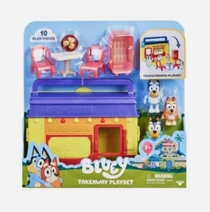 Bluey Takeaway Playset With Bluey Bingo & Bandit Moose Toys 2022 - Picture 1 of 1