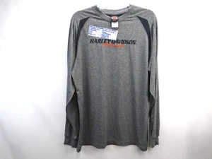 Harley Davidson Motorcycles Mens Size L Long sleeve Pigeon Forge, TN Grey - Picture 1 of 10