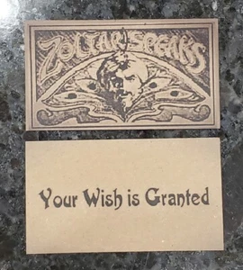 Zoltar Speaks "Big" Movie Prop: Tom Hanks Perkins - "Your Wish Is Granted" Card - Picture 1 of 8