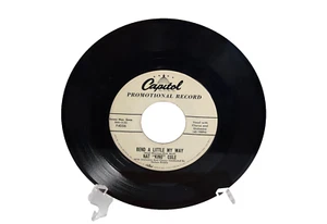 NAT KING COLE Non Dimenticar /Bend A Little My Way Vinyl 45rpm Promo 1958 Rare - Picture 1 of 6
