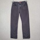 Jean Dickies pour hommes 30 x 32 gris droit régulier poches en toile flexible taille moyenne