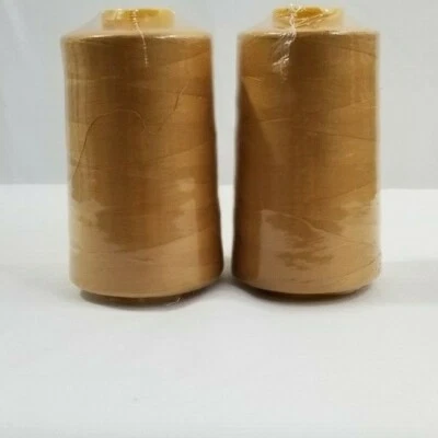 2-Pack Big Spools Sewing Serger Quilting Multi Purpose T27 Thread 6000 YDS Cone - Image 1 of 4