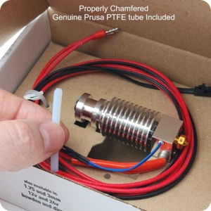 E3D Prusa Hotend Baugruppe (mit PTFE Röhre) für MK2, MK2S MK2.5, MK2.5S -12 Volt - Bild 1 von 2