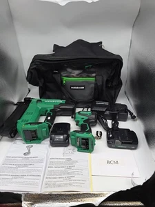 Metabo HPT KC18DEXQDM 18V Brad Nailer & Impact Driver Combo Kit 2-(2 Ah) New - Picture 1 of 1