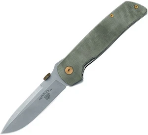 FOX ATCF Original Gangster Green Micarta Folding MagnaCut Knife ATCOG01MOD - Picture 1 of 1