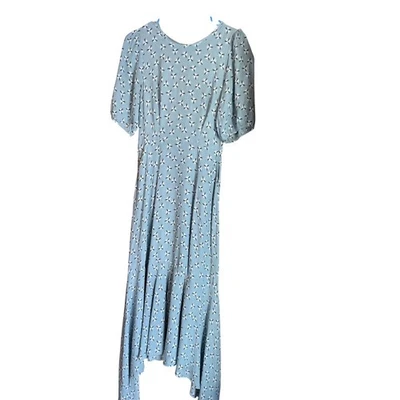 Vestido midi manga corta estampado diente de león azul Other Stories EE. UU. 4 Foto 1 de 4