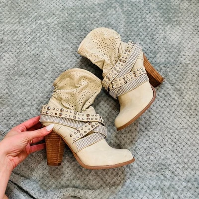 Vintage Retro Y2k Imitación Cuero Llamativo Blanco Cinturón Western Botín Recortes  Foto 1 de 4