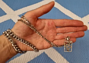Libertad 'Dragón Chino Zodiaco Colgante Collar de Metal ' Multi Cadena Gótico *** - Imagen 1 de 7