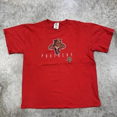 Camisa De Colección Florida Panthers Para Hombre Extra Grande Años 90 Logo Atlético Bordado Foto 1 de 4