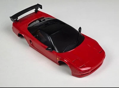 LDRC Drift RC Car Body Acura NSX Red LD1803 Accessories Markers Mirror Wing USED - Image 1 of 4