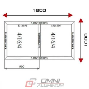Feststehendes Fenster nach Maß aus Aluminium | Fassadenfenster Fixfenster - Bild 1 von 7