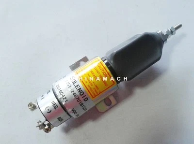 New Fuel Stop Solenoid 1751-2467UIB1S5A 24V for Cummins Komatsu  - Image 1 of 4