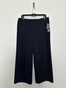 Liz Claiborne Wide Leg High Rise Cropped Pants Women’s Size 8 Pleated Front New - Picture 1 of 11