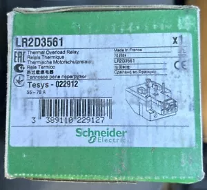 Schneider Electric LR2D3561 Thermal Overload Relay 55-70 Amp - Picture 1 of 3