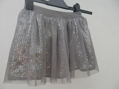Girls Silver Sequin Skirt Age 2-3 Years George Party Ballerina Full Fairytale • 17.31€