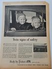 1949 Gm Body By Fisher Cars Twin Girls Signs Of Safety Vintage Ad