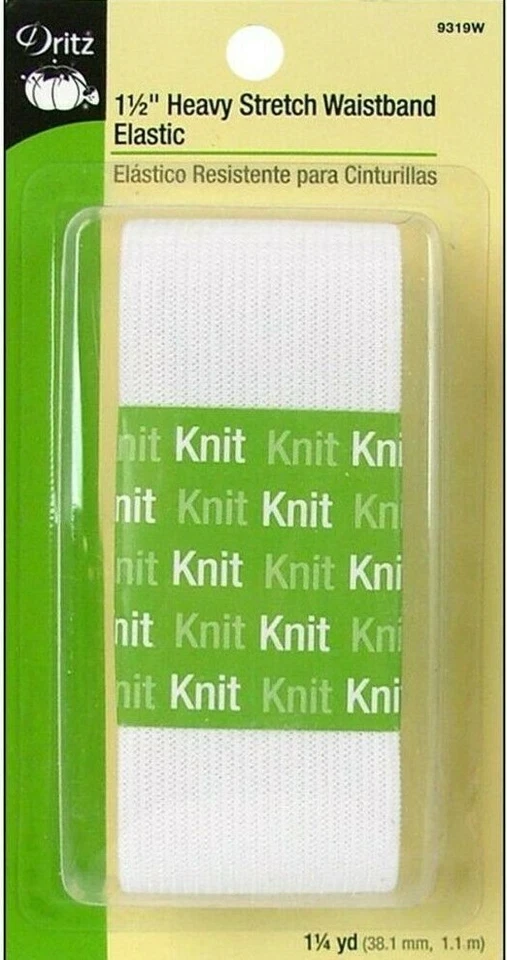 Dritz ~ (9319W) - 1 1/2" tejido elástico pesado - blanco, 1,25 yardas Foto 1 de 1