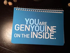 Bloc de notas GenYOUine - Eres genuino por dentro inspirador antiacoso - Imagen 1 de 5