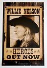 Willie Nelson *Heroes* Poster 11x17 Red Headed Stranger Phases And Stages OOP