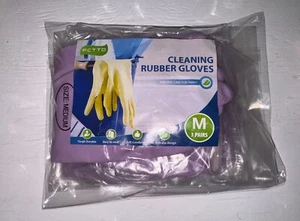 Gummi Geschirrspülhandschuhe für Küche 3 Paar Gummi Reinigungshandschuhe Haushalt - Bild 1 von 4