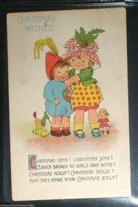 Grace Drayton Christmas Vintage Postcard - Picture 1 of 2