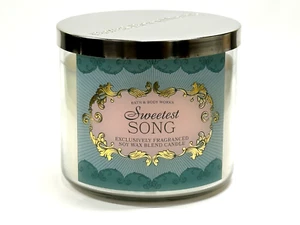BATH & BODY WORKS SWEETEST SONG 3-WICK SCENTED LARGE 14.5 OZ FILLED CANDLE NEW - Picture 1 of 5