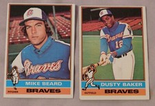 1976 Topps Atlanta Braves Baseball Card Pick one