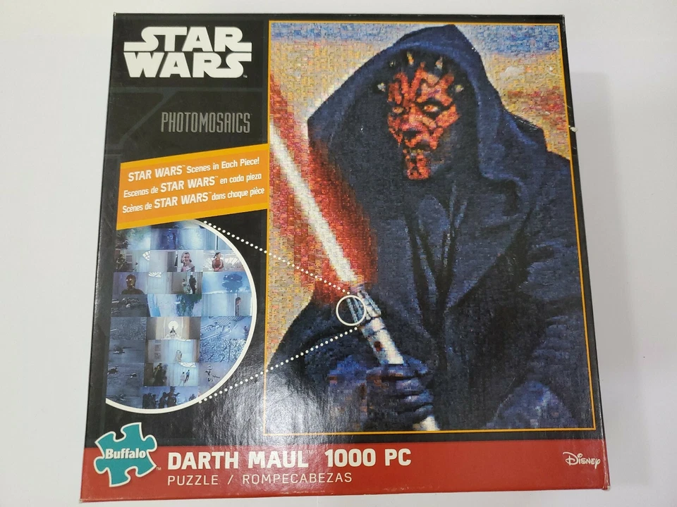 Star Wars Photomosaics Darth Maul 1000 PC Puzzle Disney. P1
