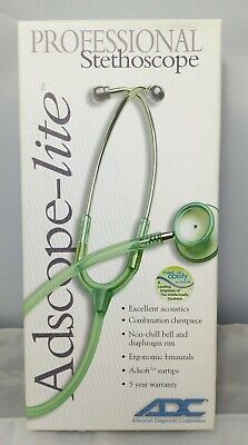 ADC Adscope-Lite 609 Medical Stethoscope Professional  Vet Nurse 609BK Dual Head • 24£