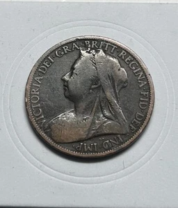 1901 Great Britain 🇬🇧 Queen Victoria One Penny Bronze Last Victoria (GB64) - Picture 1 of 2
