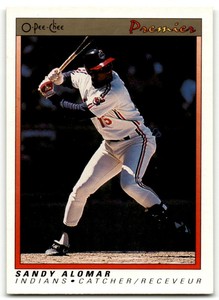 1991 O-PEE-CHEE PREMIER SANDY ALOMAR JR. CLEVELAND INDIANS #2