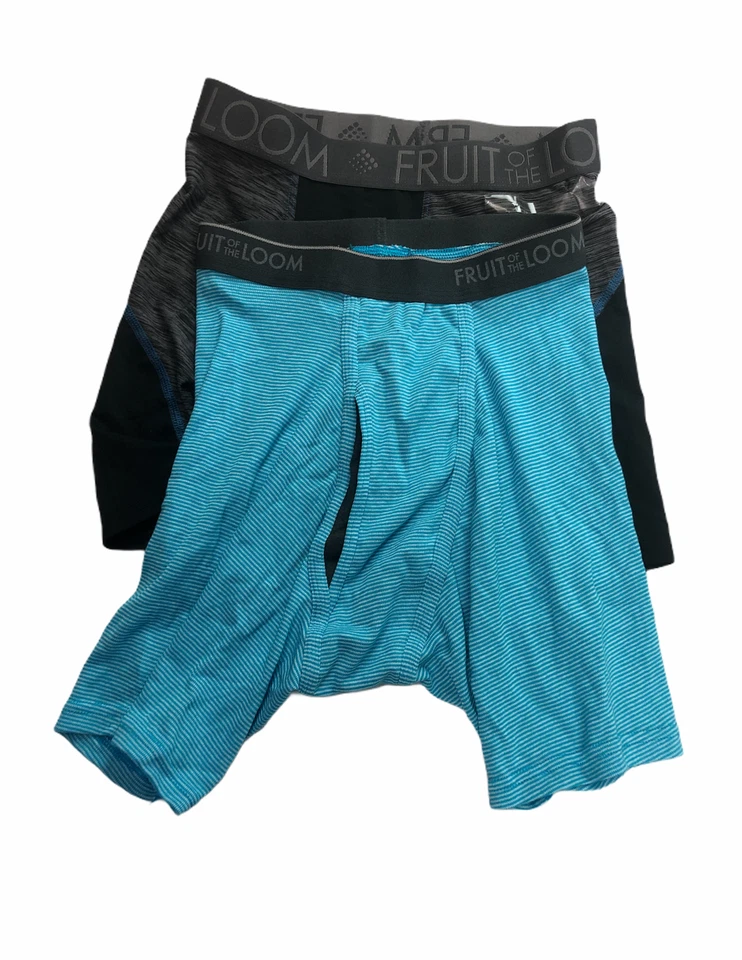Calzoncillos boxer Fruit of the Loom para hombre - S - negro/azul - C658 Foto 1 de 2