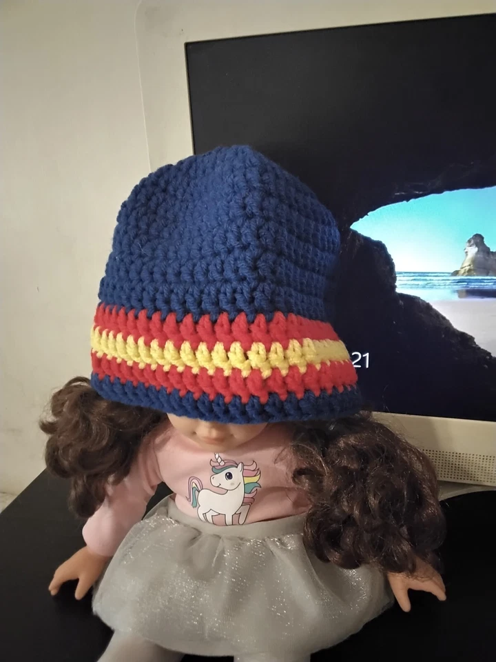 Gorro recién nacido de ganchillo Superman Foto 1 de 1