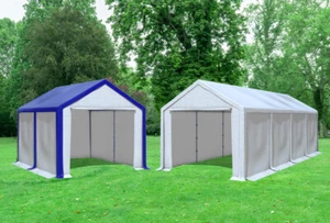 2in1 Kombizelt 3x8 mit 3x4 Dach PVC Partyzelt Festzelt wasserdicht Modular - Bild 1 von 12
