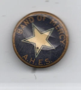 1900 Celuloide Pinback Band of Mercy American Humane Education Society of Boston - Imagen 1 de 1