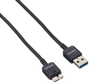 Samsung USB 3.0 Micro B Sync Transfer and Charge 1M Cable (5 Ft) Black - Picture 1 of 2
