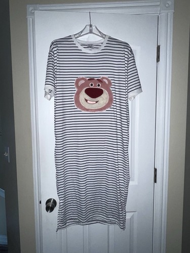 MOSCHINO COUTURE MILANO RARO ABITO TSHIRT A RIGHE CON ORSETTO