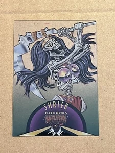 1995 FLEER ULTRA SKELETON WARRIORS - SUSPENDED ANIMATION CARD #10 OF 10 SHRIEK - Picture 1 of 2