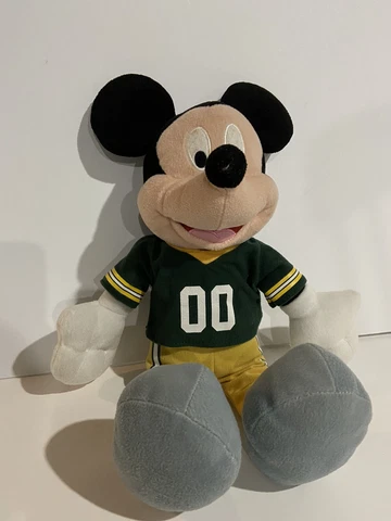 Disney NFL Mickey Mouse Green Bay Packers Football Plush 2013 Toy 16” Cover