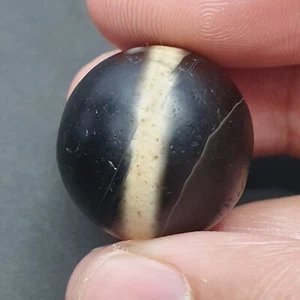 Vintage 1 Line Himalayan Suliemani Agate Dzi Bead Amulet - Picture 1 of 19