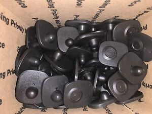 Checkpoint Security Hard Tags and Pins 300 Pieces Rf 8.2Mhz Black Used