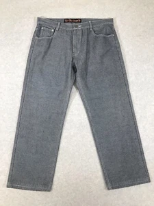 Pantalones de mezclilla sueltos negros lacados negros para hombre 40x33 (se adapta a 38x28,5) patinador *Leer* - Imagen 1 de 10