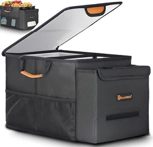 Car Seat Organizer-Car Organizers and Storage with Cooler Compartment, Black - Picture 1 of 7