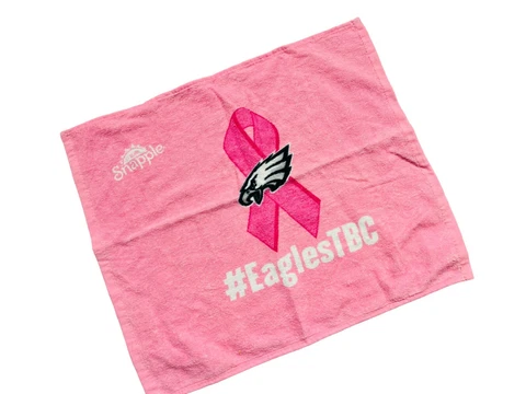 PHILADELPHIA EAGLES TACKLE BREAST CANCER PROMOTIONAL  RALLY TOWEL SGA LFF Cover