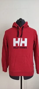 Helly Hansen Mens Casual Pullover Hoodie Sweatshirt Hooded Red Cotton S - Picture 1 of 7